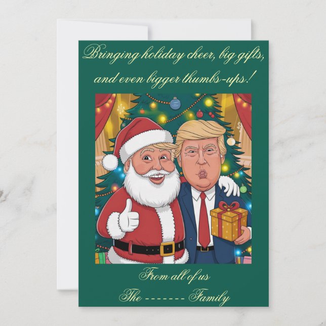 Cartão De Festividades Placa de Férias Plana (Frente)