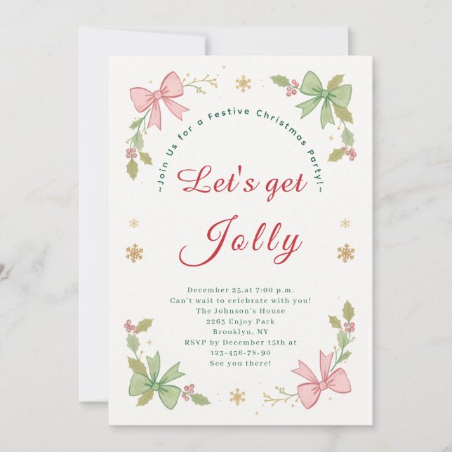 Cartão De Festividades Placa de Férias Plana (Frente)