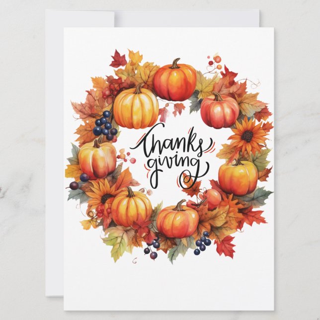 Cartão De Festividades Placa de Férias Plana (Frente)