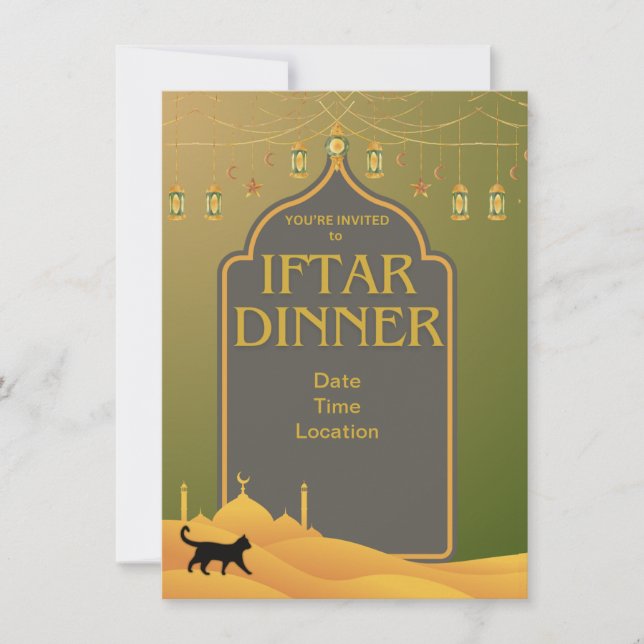 Cartão De Festividades Placa de Férias Plana (Frente)