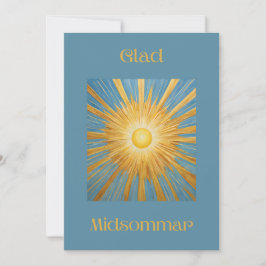 Cartão De Festividades Placa de férias planas com Vazio de solstício de v