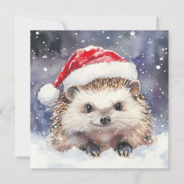 Cartão De Festividades Placa de Férias Planas Doce Hedgehog