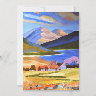 Cartão De Festividades Placa de férias Scottish Highlands 2