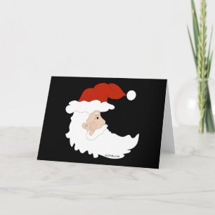 Cartão De Festividades Placa de Lua de papais noeis
