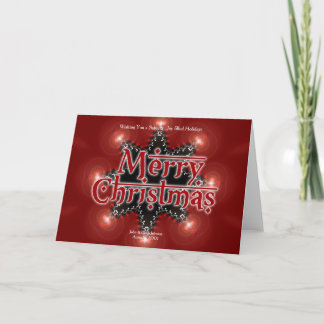 Cartão De Festividades Placa de luz da Estrela de Natal