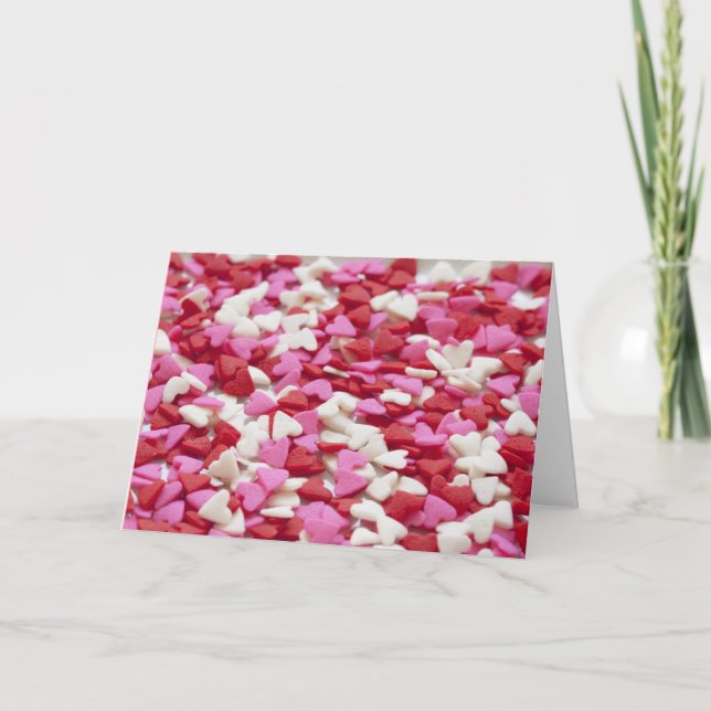 Cartão De Festividades Placa de Namorados de Corações Docentes (Frente)