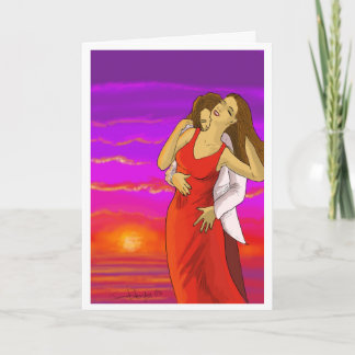 Cartão De Festividades Placa de Namorados de Lovers em espanhol