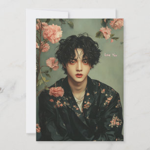 Cartão De Festividades Placa de Namorados KPop