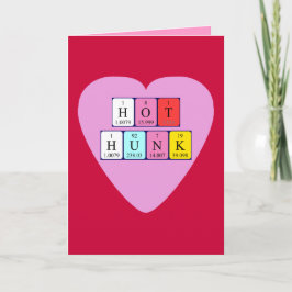 Cartão De Festividades Placa de Namorados periódica de mesa Hot Hunk