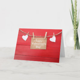 Cartão De Festividades Placa de Namorados Rustic Romance