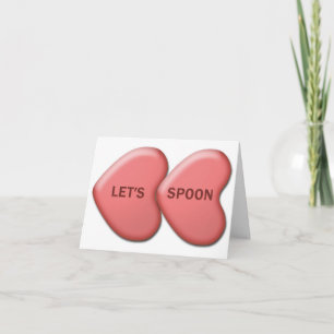 Cartão De Festividades Placa de Namorados "Spoon de Vamos"