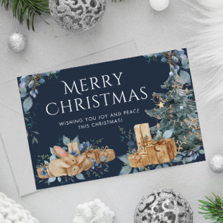 Cartão De Festividades Placa de natais vintages: desejos de feriado do Et