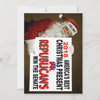 CARTÃO DE FESTIVIDADES PLACA DE NATAL DE TRUMP