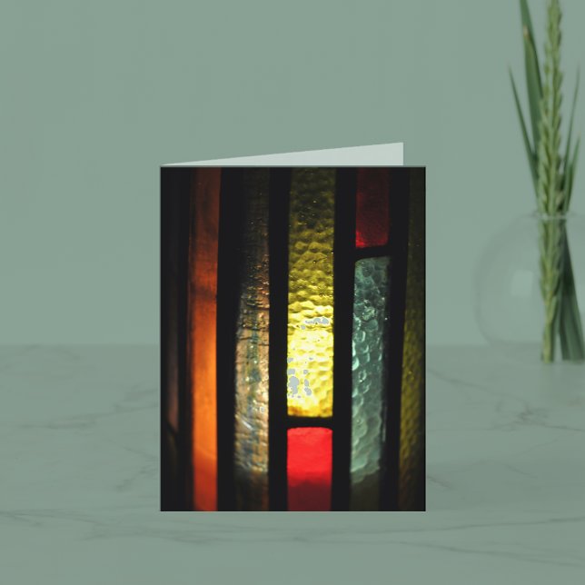 Cartão De Festividades Placa de Natal em Vidro Estampado (Criador carregado)