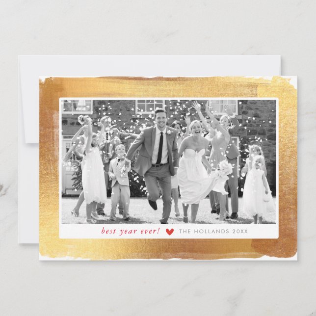 Cartão De Festividades PLACA DE NATAL GLAMOROSA - Vidro dourado - frontei (Frente)