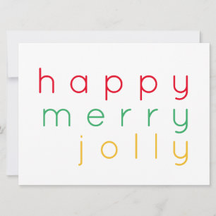 Cartão De Festividades Placa de natal plana 6.5x8.75 para FELIZ FELIZ
