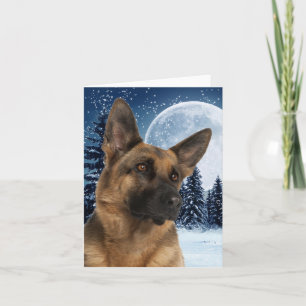 Cartão De Festividades Placa de Nota de german shepherd