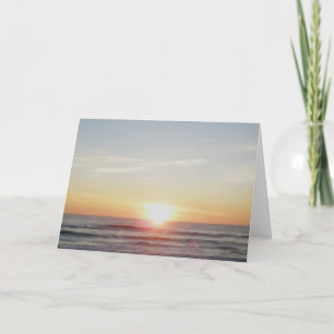 Cartão De Festividades Placa de Nota Sunset IBSP