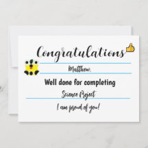 Placa de parabéns com rosto bonito