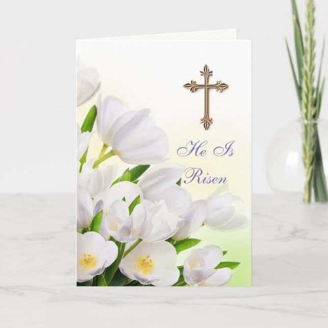 Cartão De Festividades Placa de páscoa (Frente)