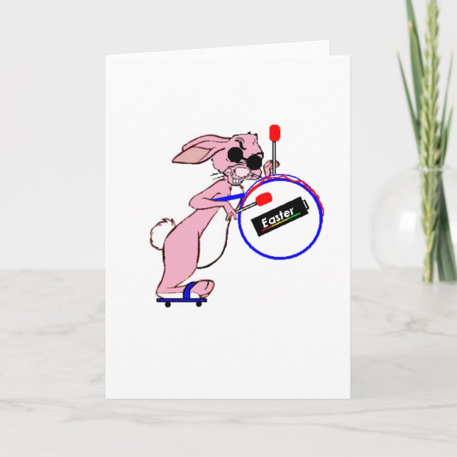 Cartão De Festividades Placa de páscoa (Frente)