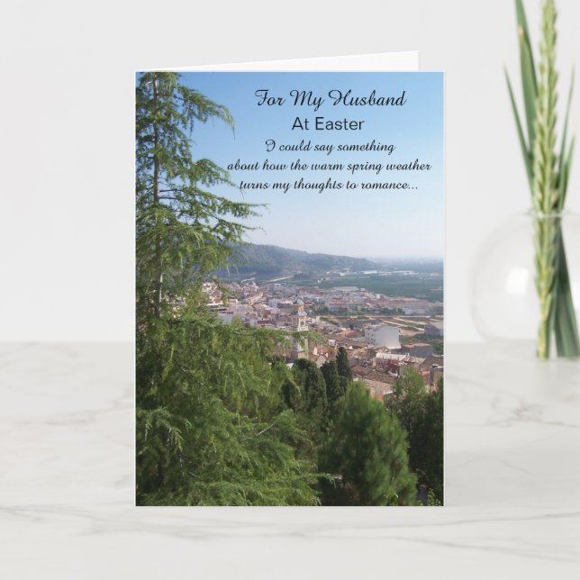 Cartão De Festividades Placa de páscoa (Frente)