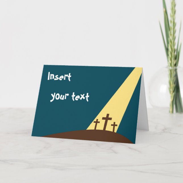 Cartão De Festividades Placa de páscoa (Frente)