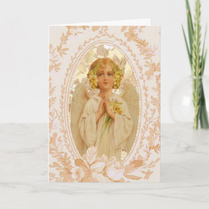 Cartão De Festividades Placa de Páscoa Angel de bênção