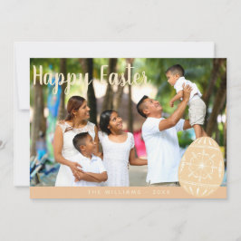 Cartão De Festividades Placa de Páscoa criada - Adicionar Foto da Família