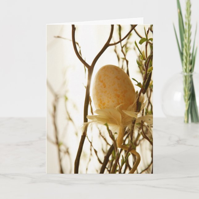 Cartão De Festividades Placa de Páscoa da Árvore Egg (Frente)