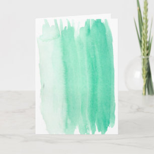 Cartão De Festividades Placa de Páscoa de Aquarela Teal