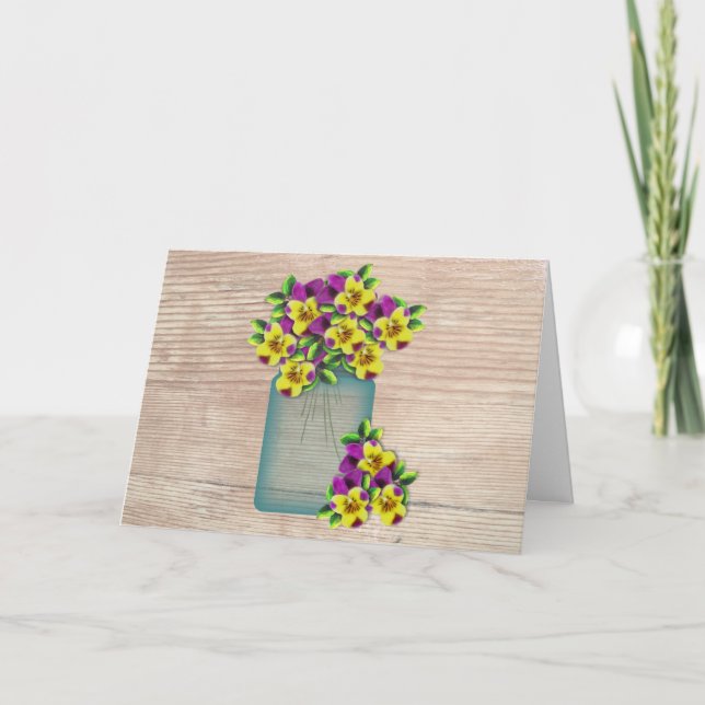 Cartão De Festividades Placa de Páscoa de Fonte Grande Violas (Frente)