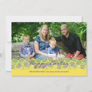 Cartão De Festividades Placa de Páscoa de Fotografia Eggstravaganza pásco