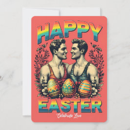 Cartão De Festividades Placa de Páscoa de Trabalho de arte de Casal inspi