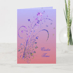 Cartão De Festividades Placa de Páscoa Deco Floral
