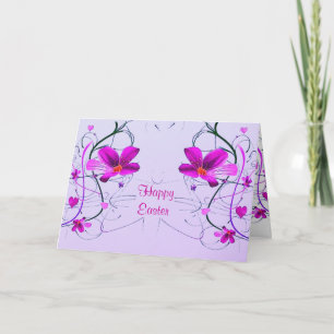 Cartão De Festividades Placa de Páscoa Floral