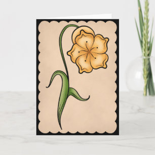 Cartão De Festividades Placa de Páscoa Floral