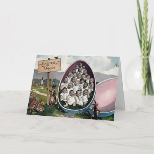 Cartão De Festividades Placa de Páscoa Odd Vitoriana