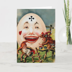 Cartão De Festividades Placa de Páscoa Odd Vitoriana