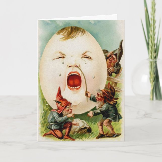 Cartão De Festividades Placa de Páscoa Odd Vitoriana (Frente)