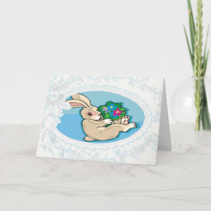 Cartão De Festividades Placa de Páscoa para coelhinhos