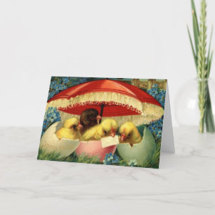 Cartão De Festividades Placa de Páscoa Vintage (1)