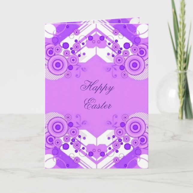 Cartão De Festividades Placa de Páscoa Violet Deco (Frente)