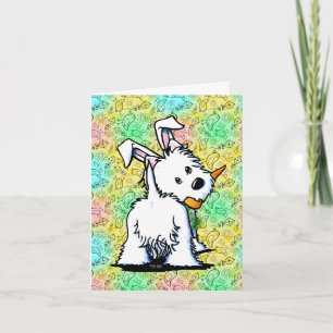 Cartão De Festividades Placa de Páscoa Westie