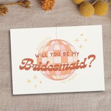 Placa de Proposta Personalizada de Bridesmaid do D