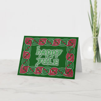 Cartão De Festividades Placa de Saudação Celtic Happy Yule