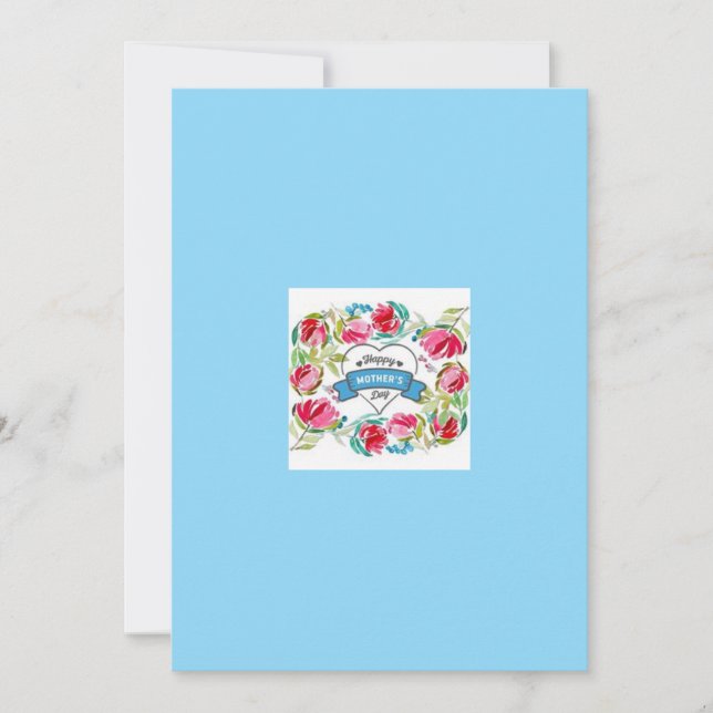 Cartão De Festividades Placa de saudação de dia de as mães (Frente)