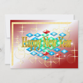 Cartão De Festividades Placa de saudação de feliz ano novo