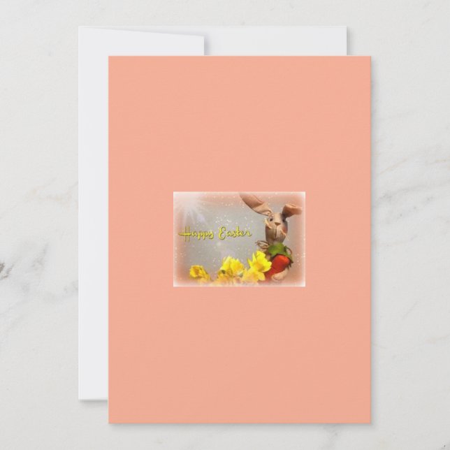 Cartão De Festividades Placa de saudação de felz pascoa (Frente)