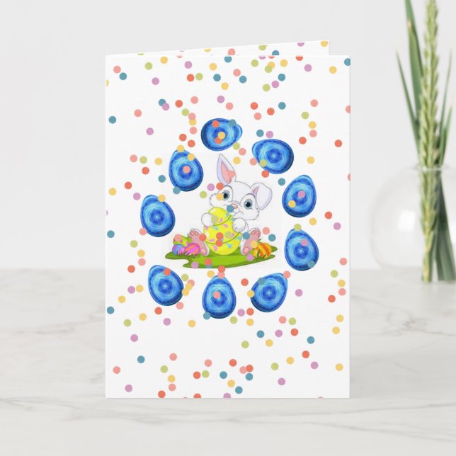 Cartão De Festividades Placa de saudação de páscoa (Frente)